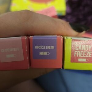 Jeffree Star Popsicle Dream, Ice Cream Blvd, Candy Freeze Lipsticks